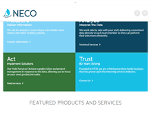 Tablet Screenshot of necowater.com